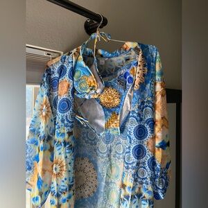 Venus Sagrada Mosaic Bikini Set with matching Cover-Up.